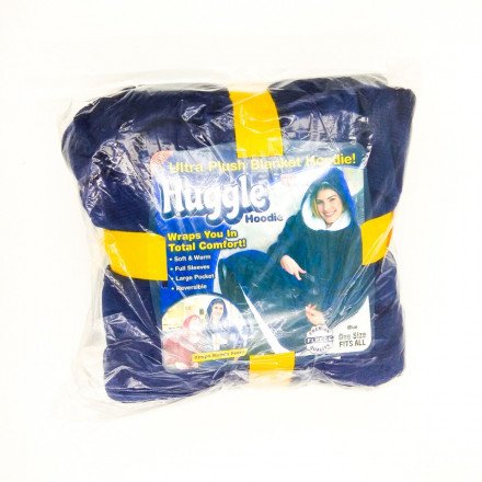 Плед Huggle с капюшоном Ultra Plush Blanket Hoodie оптом 