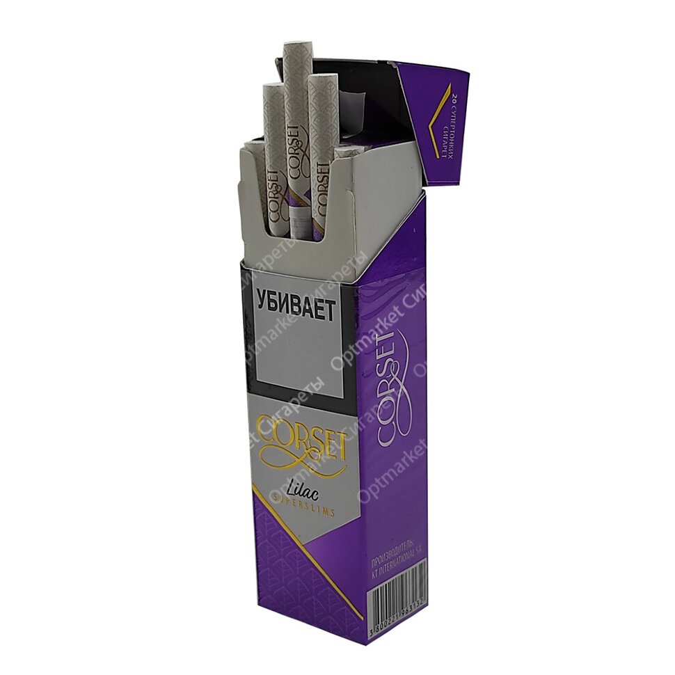 Сигареты Corset Lilac Superslims оптом Сигареты Corset Lilac Superslims оптом