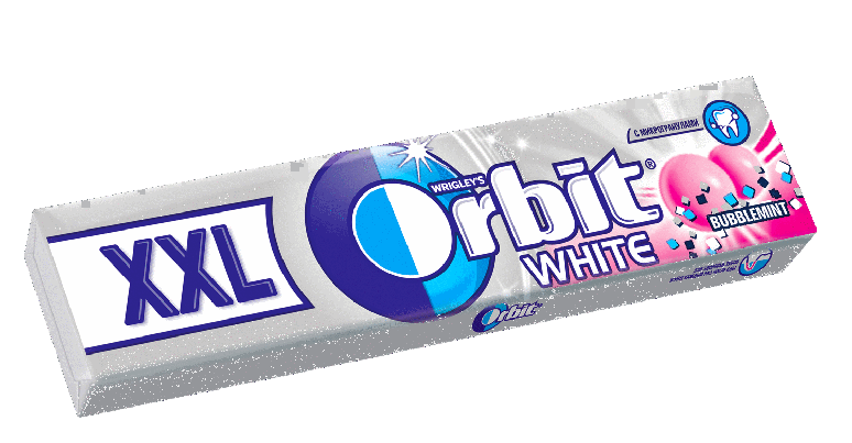 Жевательная резинка Orbit XXL White Bubblemint оптом Жевательная резинка Orbit XXL White Bubblemint оптом