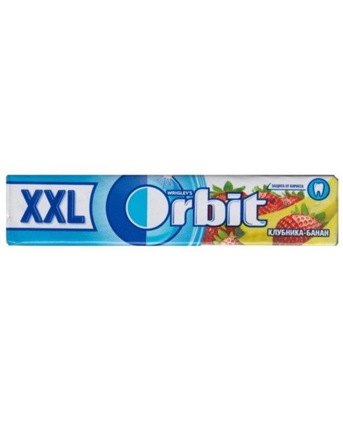 Жевательная резинка Orbit XXL Клубника-банан оптом Жевательная резинка Orbit XXL Клубника-банан оптом