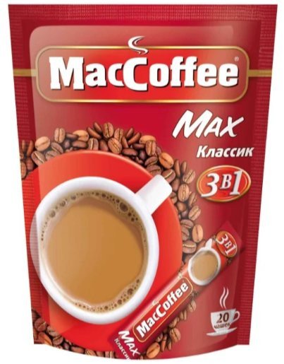Кофе растворимый MacCoffee Max Классик 20x16г оптом Кофе растворимый MacCoffee Max Классик 20x16г оптом