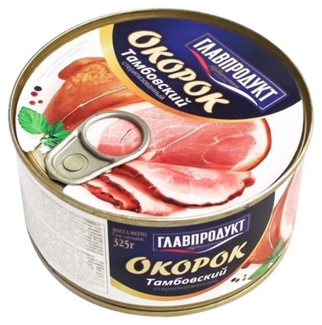Окорок Тамбовский Главпродукт 325г оптом 