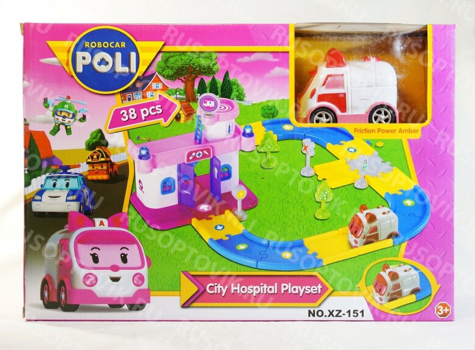 Игровой набор Robocar Poli City Hospital оптом Игровой набор Robocar Poli City Hospital оптом