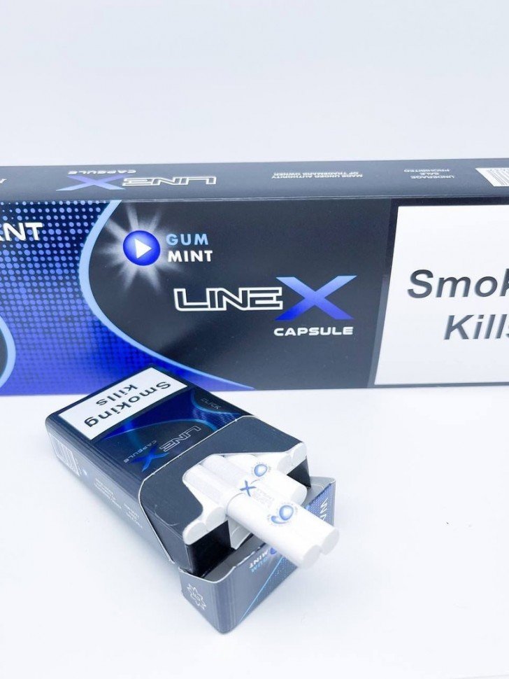 Сигареты Line X QS с кнопкой Gum mint оптом Сигареты Line X QS с кнопкой Gum mint оптом