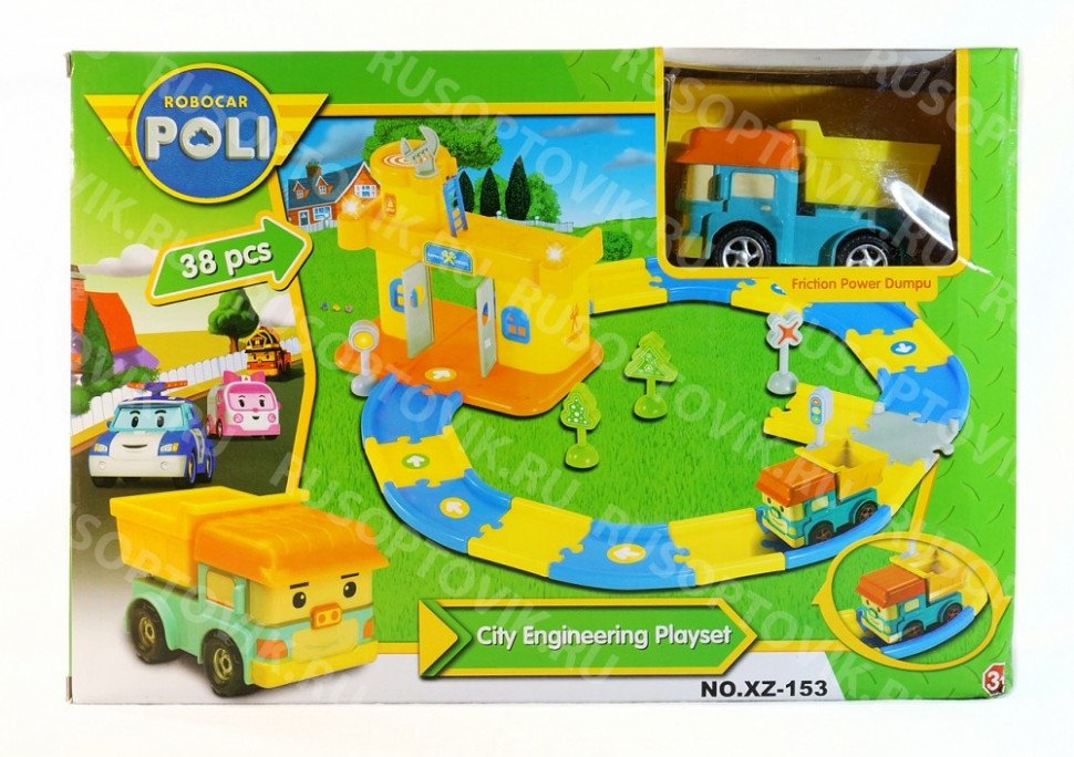 Игровой набор Robocar Poli City Engineering оптом Игровой набор Robocar Poli City Engineering оптом