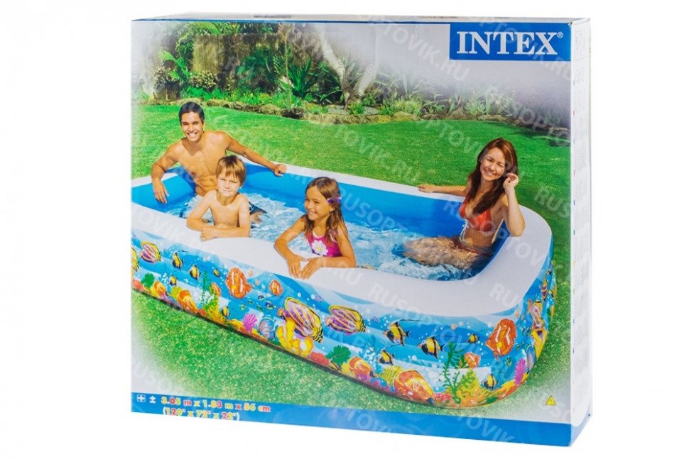 Надувной детский бассейн "Family" 305x183x56см Intex оптом Надувной детский бассейн "Family" 305x183x56см Intex оптом