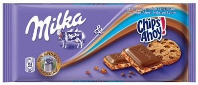 Шоколад Milka Chips Ahoy 100г оптом Шоколад Milka Chips Ahoy 100г оптом