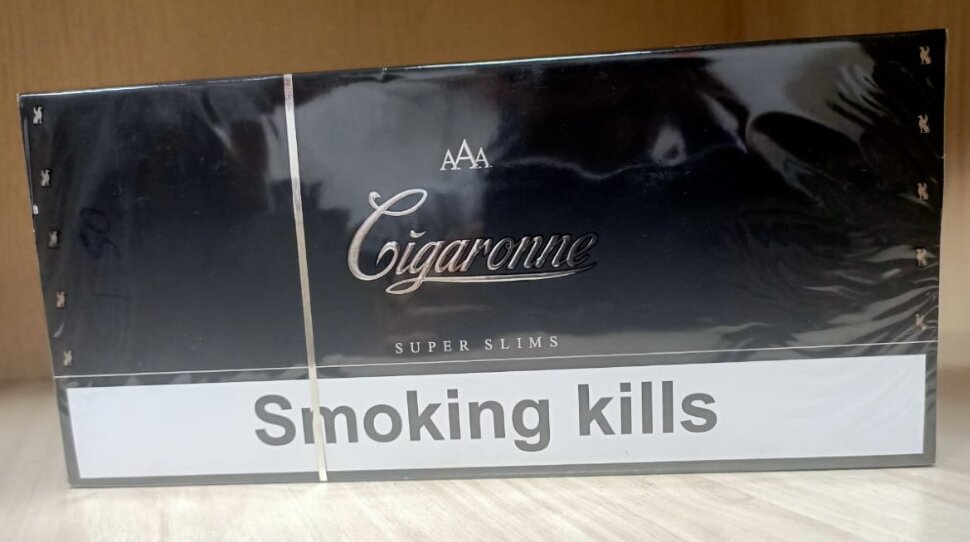 Сигареты Cigarone Black Super Slims оптом Сигареты Cigarone Black Super Slims оптом