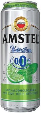 Пиво светлое Amstel Lime безалкогольное в банке 0.5л оптом Пиво светлое Amstel Lime безалкогольное в банке 0.5л оптом