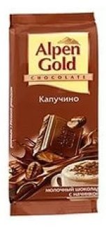 Шоколад Alpen Gold Капучино 100г оптом Шоколад Alpen Gold Капучино 100г оптом