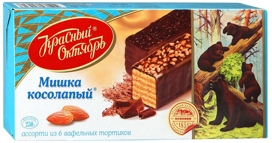 Вафельный торт Мишка косолапый 250 г оптом Вафельный торт Мишка косолапый 250 г оптом