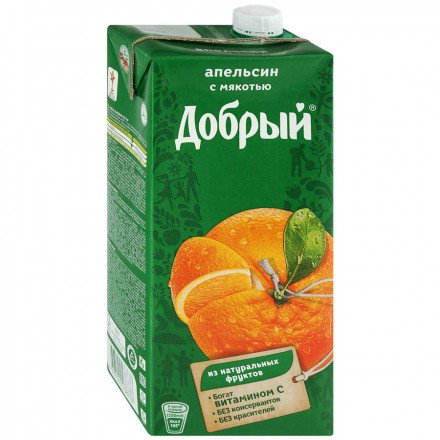 Нектар Добрый Апельсин с мякотью 2 л оптом 