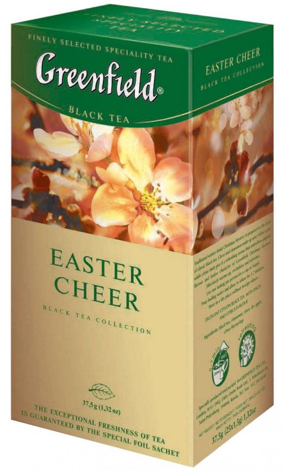 Черный чай Greenfield Easter Cheer 25 пак оптом Черный чай Greenfield Easter Cheer 25 пак оптом