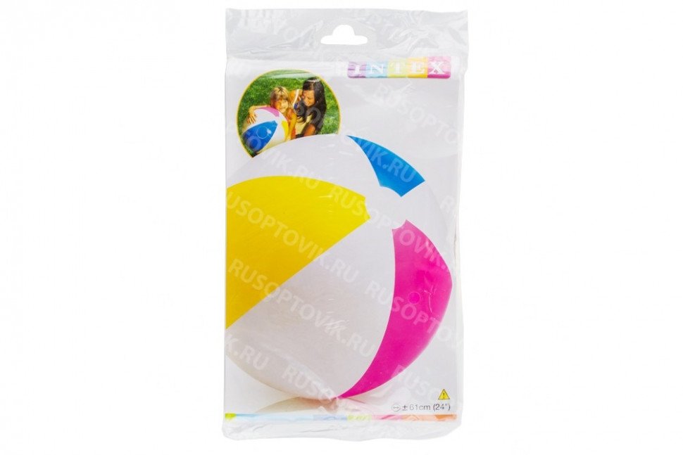 Надувной мяч "Beach Ball" 61см Intex оптом Надувной мяч "Beach Ball" 61см Intex оптом