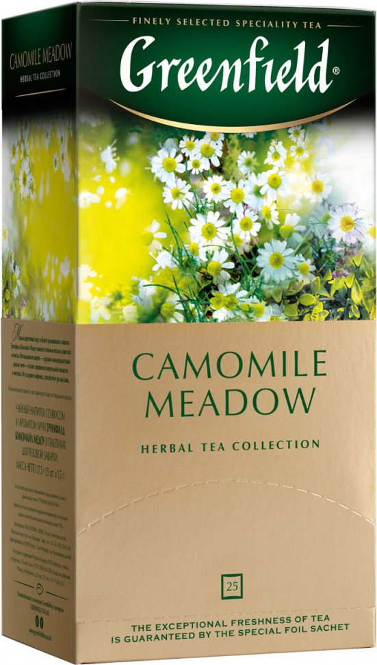 Травяной чай Greenfield Camomile Meadow 25 пак оптом Травяной чай Greenfield Camomile Meadow 25 пак оптом