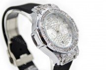 Часы HUBLOT диаметр 3,5 см с 2-мя циферблатами  оптом