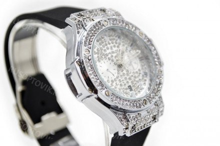Часы HUBLOT диаметр 3,5 см с 2-мя циферблатами  оптом 