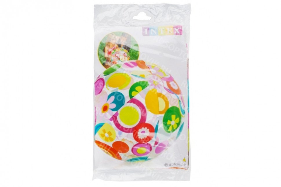 Надувной мяч "Lively Print" 51см Intex оптом Надувной мяч "Lively Print" 51см Intex оптом