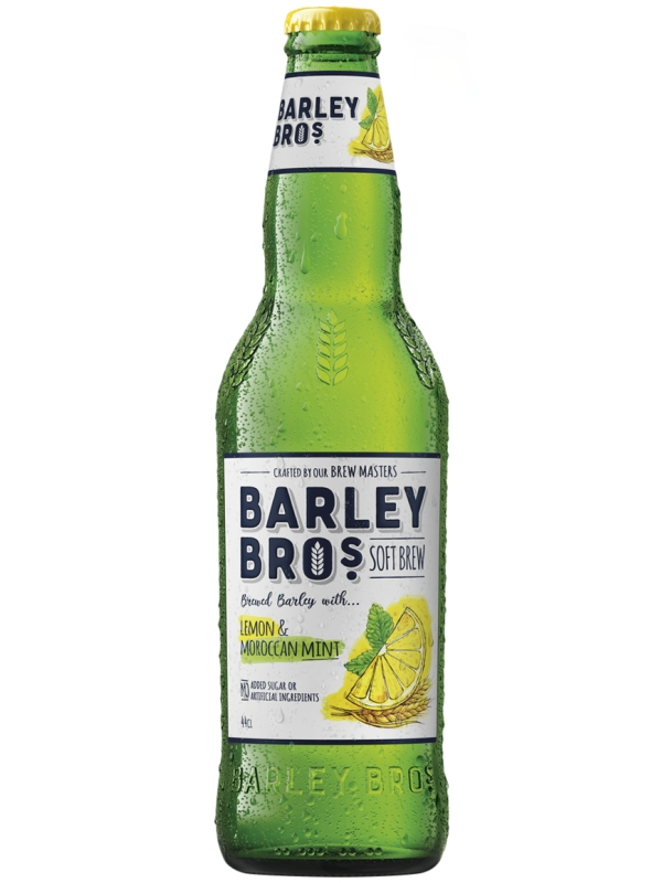 Газированный напиток Barley Bros лимон-марокканская мята 0,44 л оптом Газированный напиток Barley Bros лимон-марокканская мята 0,44 л оптом
