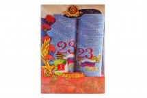 Подарочный комплект полотенец &quot;23 февраля&quot; Royal Gift оптом
