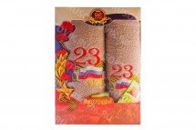 Подарочный комплект полотенец &quot;23 февраля&quot; Royal Gift оптом