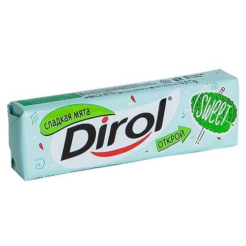 Жевательная резинка Dirol Сладкая мята оптом Жевательная резинка Dirol Сладкая мята оптом