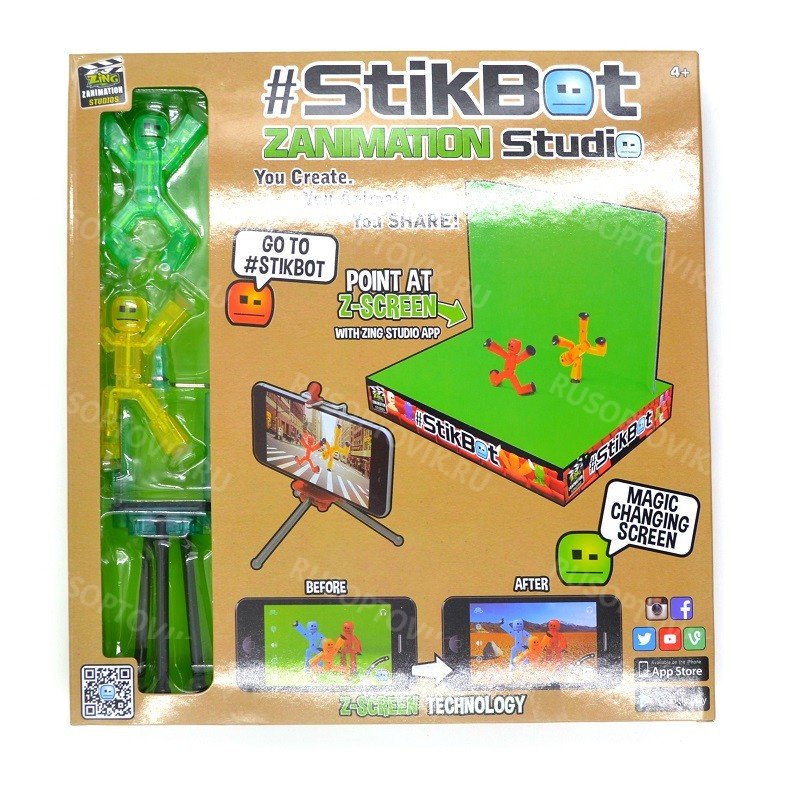Игрушка Stikbot анимационная студия со сценой оптом Игрушка Stikbot анимационная студия со сценой оптом
