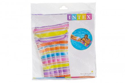Надувной пляжный матрас &quot;Strip&quot; 183х69см Intex оптом 