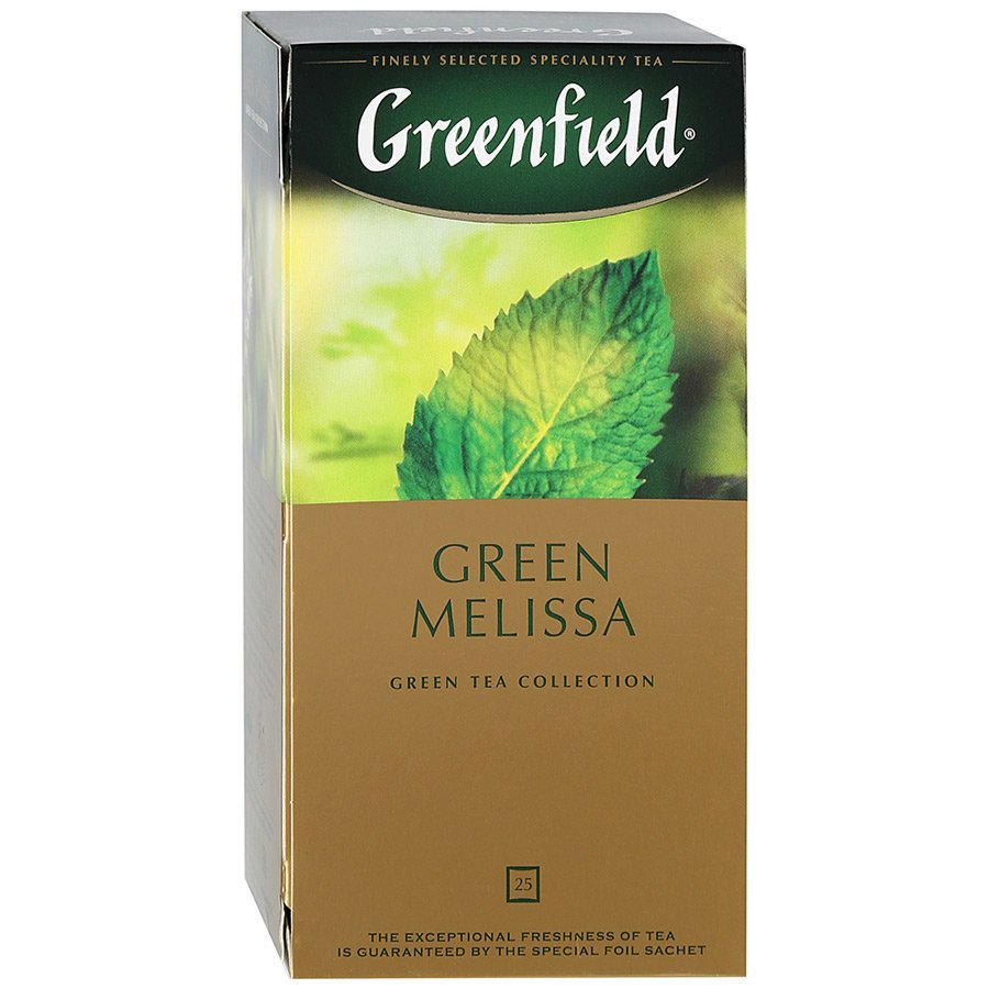 Чай зеленый Greenfield Green Melissa 25 пак оптом Чай зеленый Greenfield Green Melissa 25 пак оптом