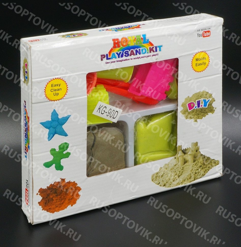 Кинетический живой песок Royal Play Sand KIt (600 г.) оптом Кинетический живой песок Royal Play Sand KIt (600 г.) оптом