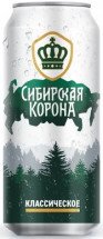 Пиво светлое Сибирская корона Классическое в банке 5.3% 0.5л оптом
