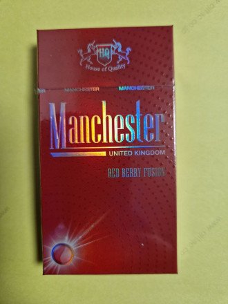 Сигареты Manchester Red Berry Fusion Superslims оптом 