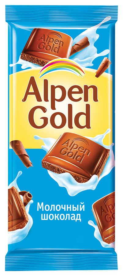 Alpen Gold шоколад молочный, 90 г оптом Alpen Gold шоколад молочный, 90 г оптом