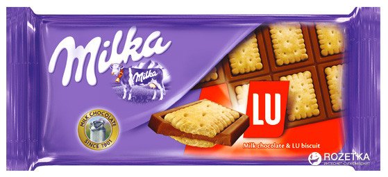 Шоколад Milka Сендвич Лу 87.5г оптом Шоколад Milka Сендвич Лу 87.5г оптом
