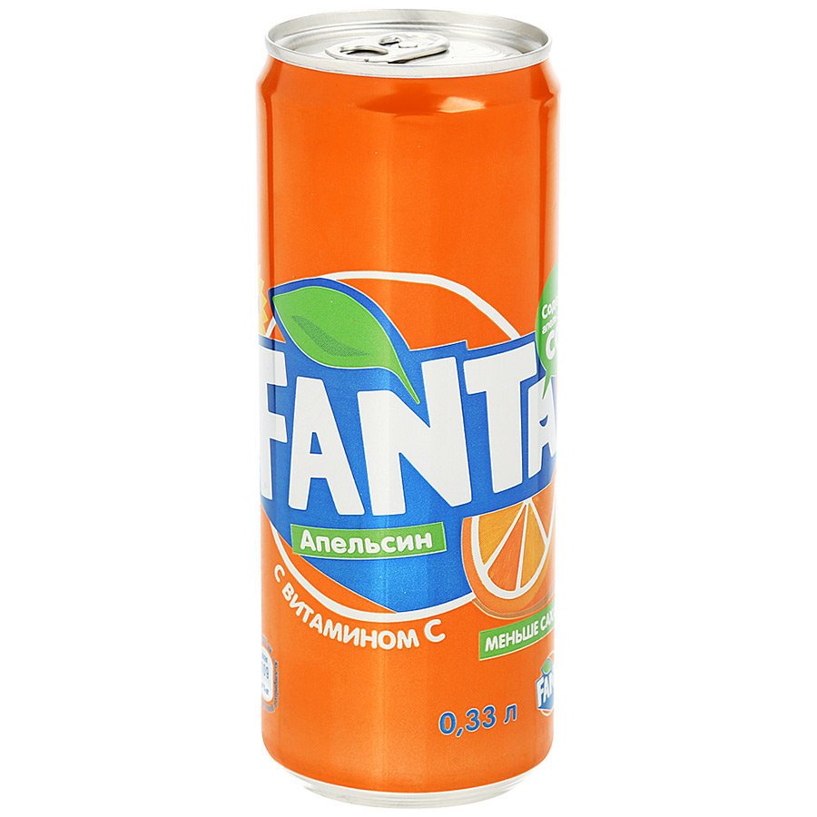 Газированный напиток Fanta Апельсин 0,33 л оптом Газированный напиток Fanta Апельсин 0,33 л оптом