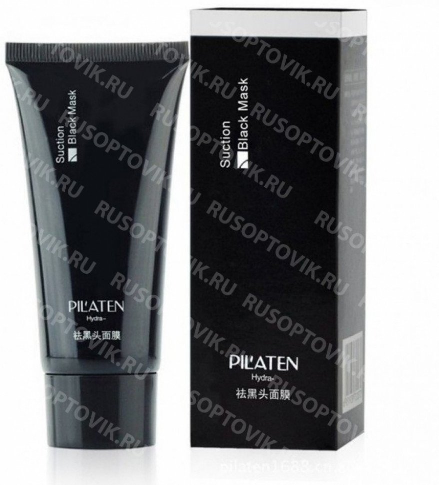 Черная маска-пленка от прыщей Pilaten (Пилатен) Suction Black Mask 60 гр. оптом Черная маска-пленка от прыщей Pilaten (Пилатен) Suction Black Mask 60 гр. оптом