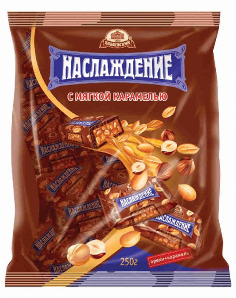 Конфеты Наслаждение с карамелью 250г оптом Конфеты Наслаждение с карамелью 250г оптом