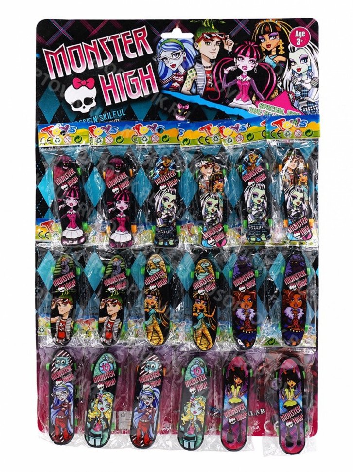 Пальчиковый фингерборд Monster High оптом Пальчиковый фингерборд Monster High оптом