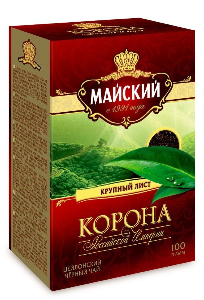 Чай черный Майский Корона Российской Империи оптом Чай черный Майский Корона Российской Империи оптом