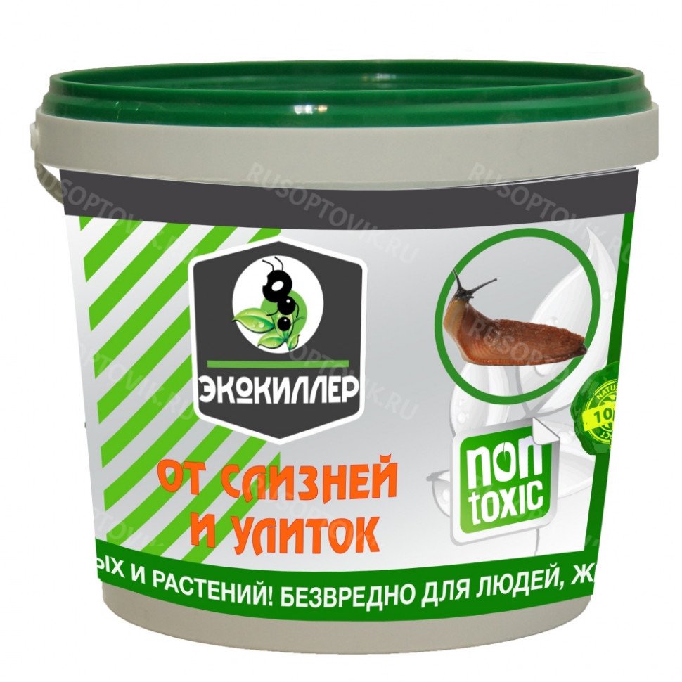 Экокиллер ведро от слизней и улиток 1л оптом Экокиллер ведро от слизней и улиток 1л оптом