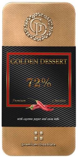 Шоколад горький Golden Dessert Кайенский перец 72% 100г оптом Шоколад горький Golden Dessert Кайенский перец 72% 100г оптом