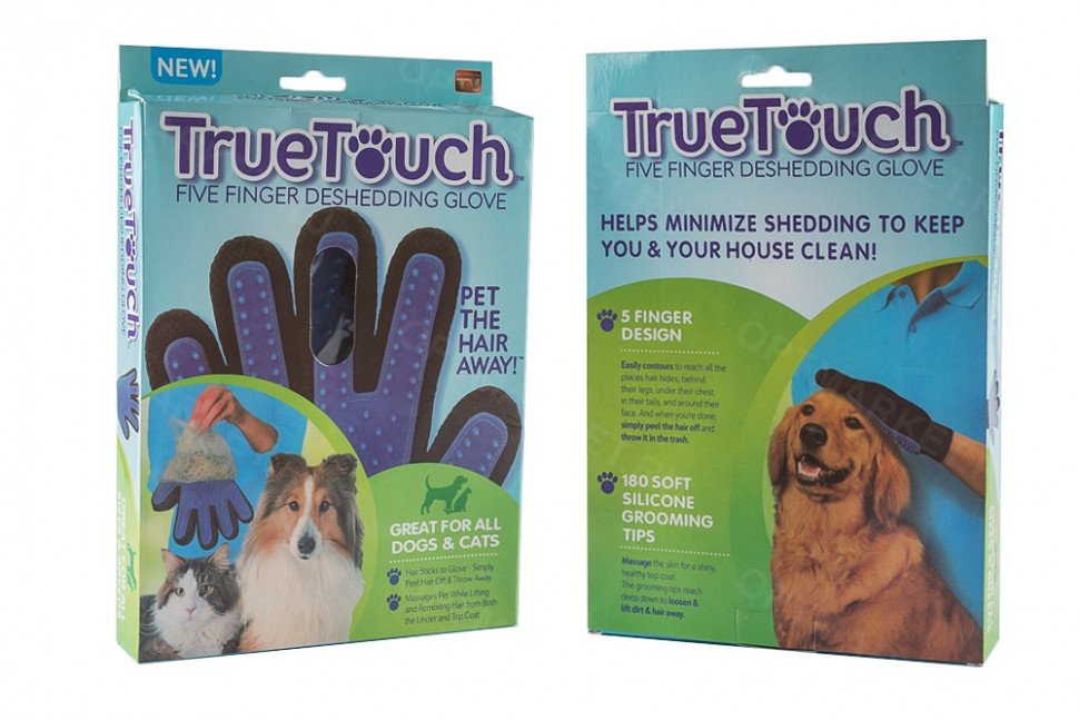 Перчатка для вычесывания шерсти домашних животных True Touch оптом Перчатка для вычесывания шерсти домашних животных True Touch оптом