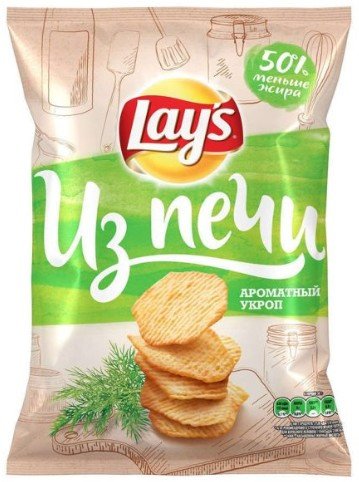 Чипсы Lays Из Печи Ароматный укроп 85г оптом Чипсы Lays Из Печи Ароматный укроп 85г оптом