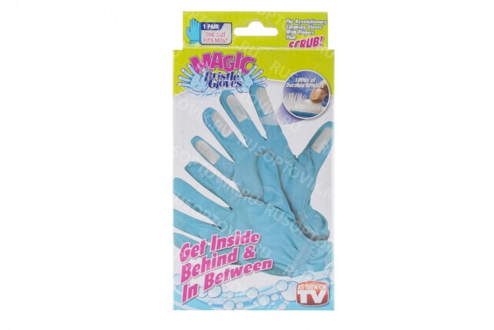 Перчатки с щетками на кончиках Magic Bristle Gloves оптом Перчатки с щетками на кончиках Magic Bristle Gloves оптом