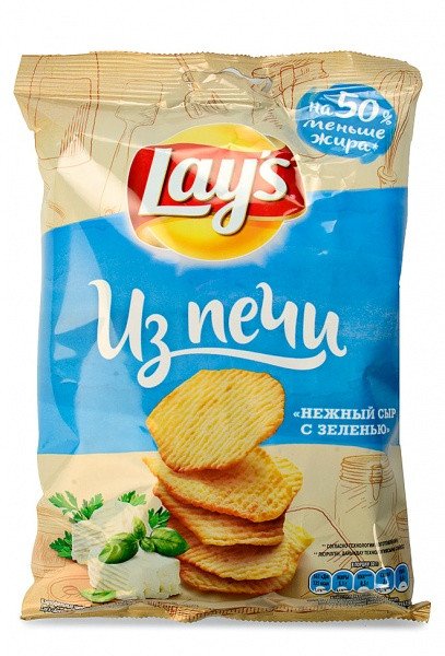 Чипсы Lays Из Печи Нежный сыр с зеленью 85г оптом Чипсы Lays Из Печи Нежный сыр с зеленью 85г оптом