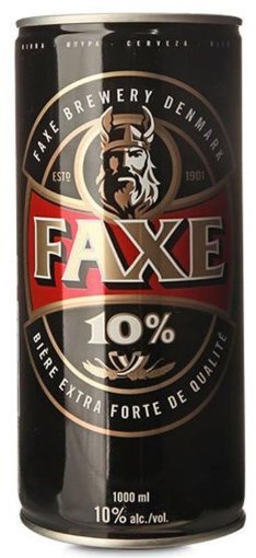 Пиво светлое FAXE в банке 4.9% 1л оптом Пиво светлое FAXE в банке 4.9% 1л оптом