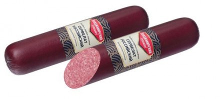 Колбаса в/к Российский сервелат Владимирский стандарт 1 кг оптом 