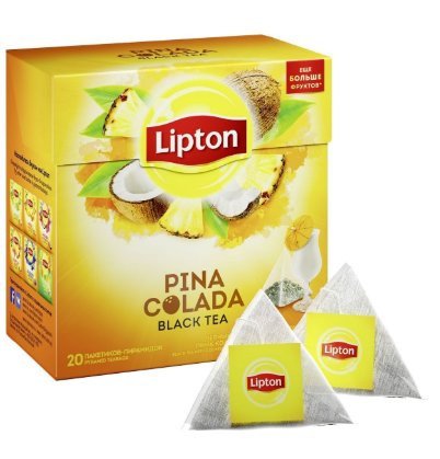 Черный чай Lipton Pina Colada в пирамидках 20 пак оптом Черный чай Lipton Pina Colada в пирамидках 20 пак оптом