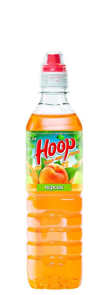 Напиток негазированный Hoop персик 0,5 Л оптом Напиток негазированный Hoop персик 0,5 Л оптом