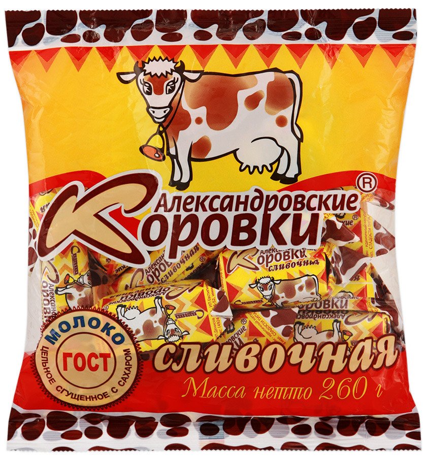 Конфеты Коровка Александровская 260г оптом Конфеты Коровка Александровская 260г оптом